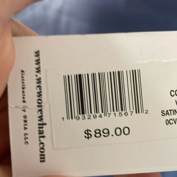 NWT Weworewhat slate blue satin charmeuse slip cowl midi dress spaghetti straps - Picture 8 of 14